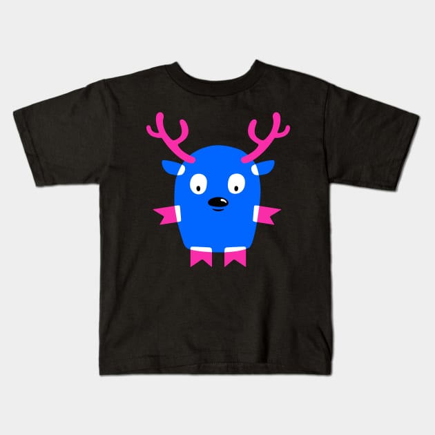 Cartoon Deer Kids T-Shirt by ArchiTania